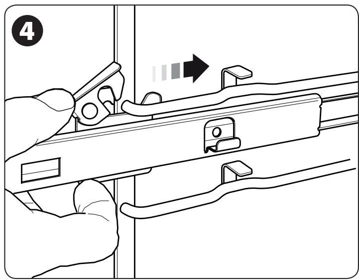 LA CORNUERE ALB9ODFSS/BN-EU - Fitting the telescopic runners – Placer les rails télécopiques - 4