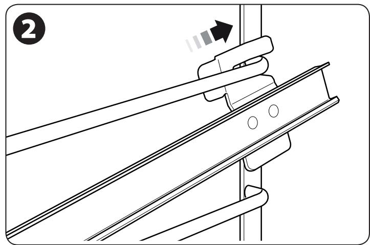 LA CORNUERE ALB9ODFSS/BN-EU - Fitting the telescopic runners – Placer les rails télécopiques - 2