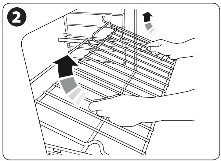 LA CORNUERE ALB9ODFSS/BN-EU - Removing the shelf – Enlever la grille - 2
