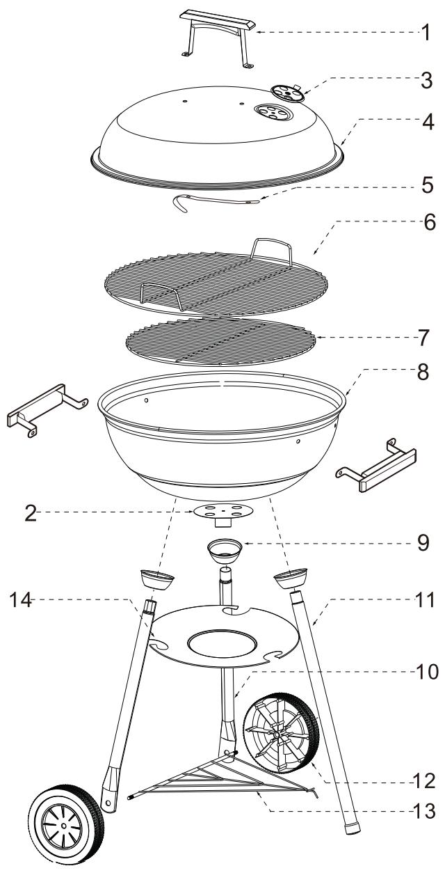 PROLINE SUNNY4B - Description des PIECES - 1