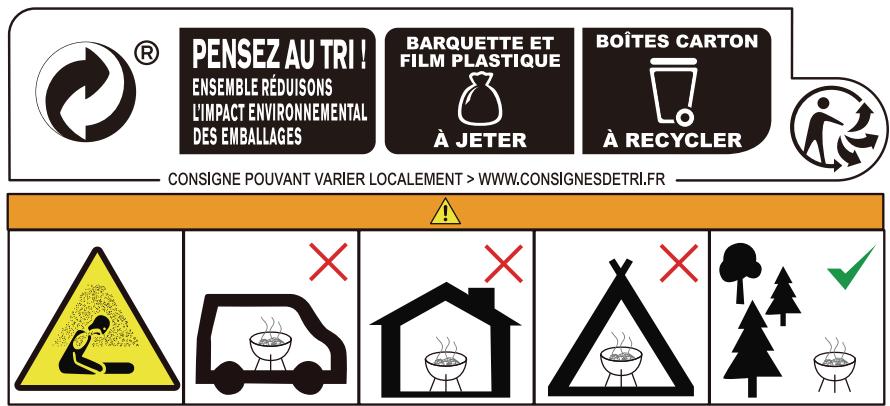 PROLINE SUNNY4B - Pour un usage en extérieur seulement! n'utilisez pas cet appareil en intérieur! DANGER: présence de monoxyde de carbone - 1