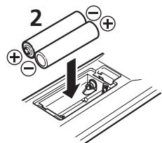 MARANTZ CD6003N1S6 - Installation des PILES - 2