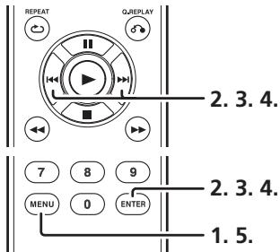 MARANTZ CD6003N1S6 - Selection d'une PLAGE de fichiers a etre LUS - 1