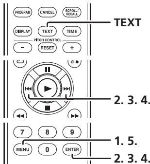 MARANTZ CD6003N1S6 - Modification des informations affichées en premier - 1