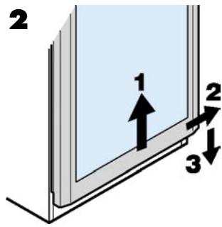 LIEBHERR WK2927 - Inversion du sens d'ouverture de la porte sur les-appareils avec une porte vitrée - 2