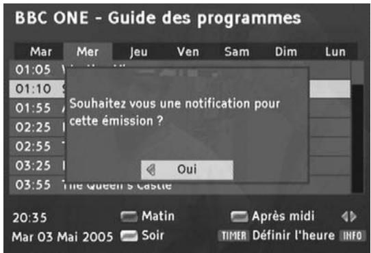 PHILIPS DTR220 - Ajouter un programme dans la liste Timer - 1