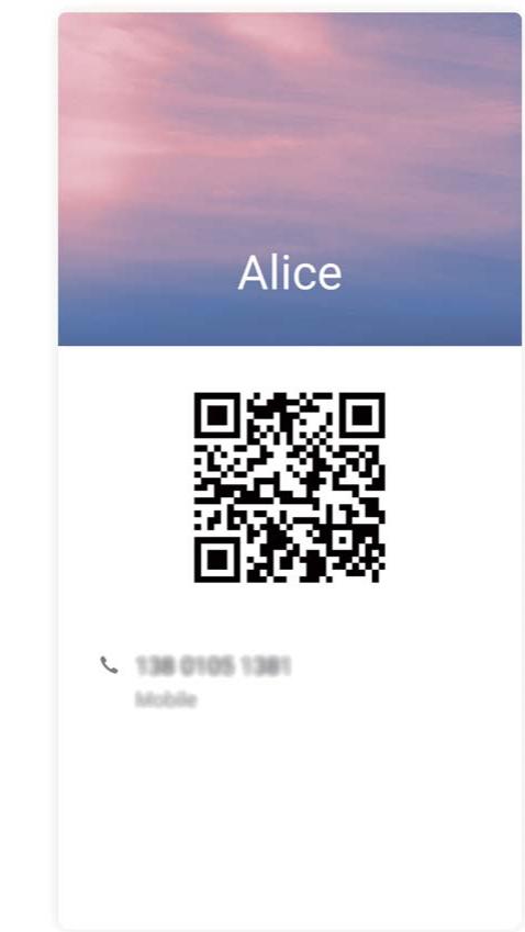 HONOR NC - Partage de contacts grâce aux cartes de visite électroniques - 1