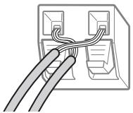 SONY BDV-E780 - Exemples de raccordement incorrect du cordon d'enceinte - 2