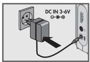 GRUNDIG WR5405 - Service sur secteur (avec adaptateur secteur 6 V/200 mA, accessoire) - 1