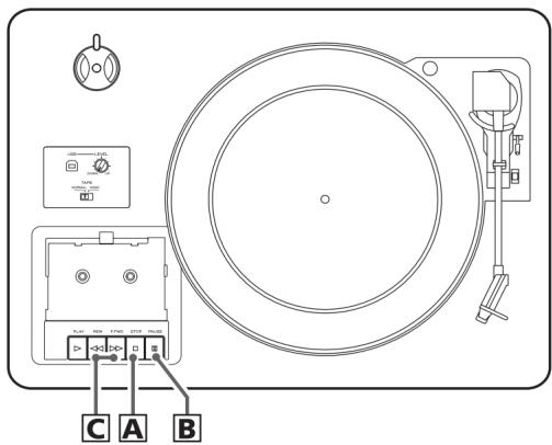 TEAC LP-R550 USB - Écoute d'une cassette 2 - 1