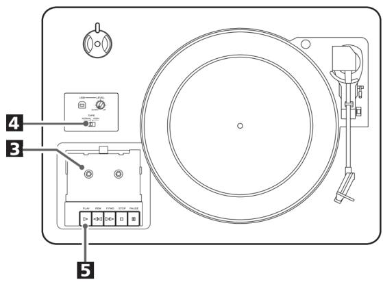 TEAC LP-R550 USB - Durant l'enregistrement - 6