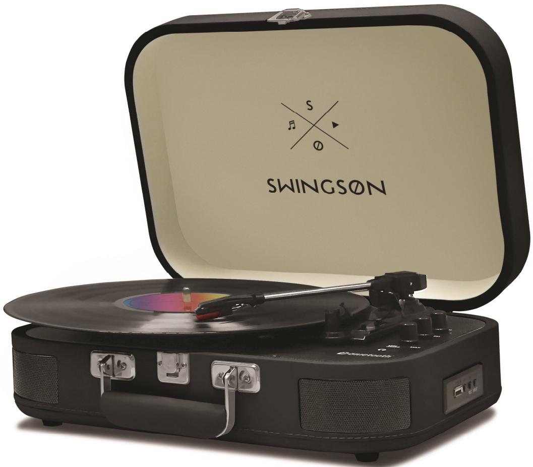 SWINGSON Platine vinyle ON STAGE BLUETOOTH RED - 1