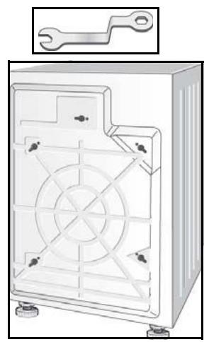 BOSCH WKD28542FF - Retrait des brides de transport - 1