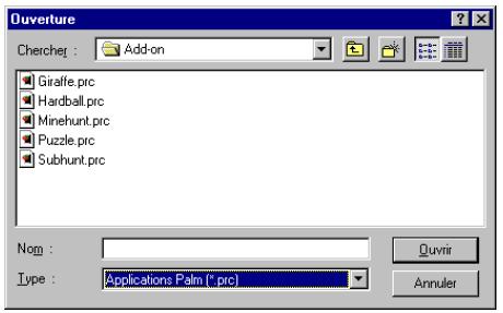 PALM m100 - Cliquez sur installer. - 2