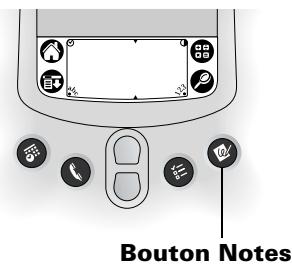PALM m100 - Pour ouvrir l'application notes : - 1
