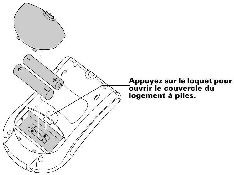 PALM m100 - Pour installer les piles : - 1
