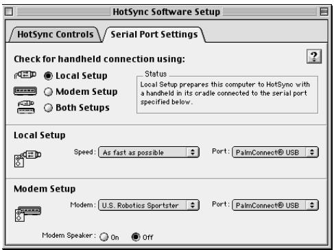 PALM m100 - Pour paramétrer les options hotSync sur un macintosh : - 2