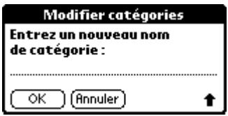 PALM m100 - Pour définir une nouvelle catégorie : - 3