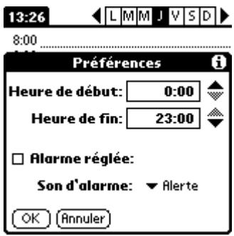 PALM m100 - Préférences - 1