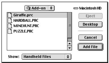 PALM m100 - Pour installer un logiciel tiers sur votre ordinateur de poche à l'aide d'un macintosh : - 2