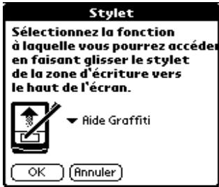 PALM m100 - Pour modifier les préférences du stylet : - 1
