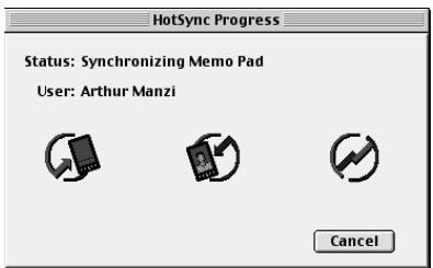 PALM m100 - Pour exécuter une synchronisation hotSync sur un macintosh : - 4