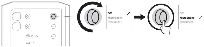 BOSE BATTERIESUP - Sélection des préréglages ToneMatch (canaux 1 et 2 uniquement) - 2