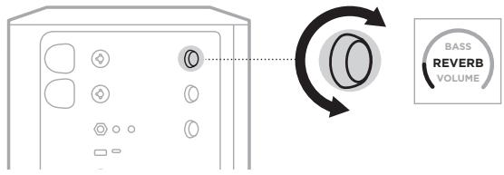 BOSE BATTERIESUP - Réglage de la réverbération (canaux 1 et 2 uniquement) - 2