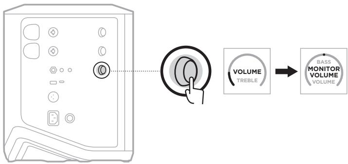 BOSE BATTERIESUP - Réglage du volume du moniteur en mode Diffusion en direct - 1