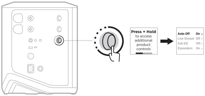 BOSE BATTERIESUP - Désactivation de la minuterie de mise hors tension automatique - 1