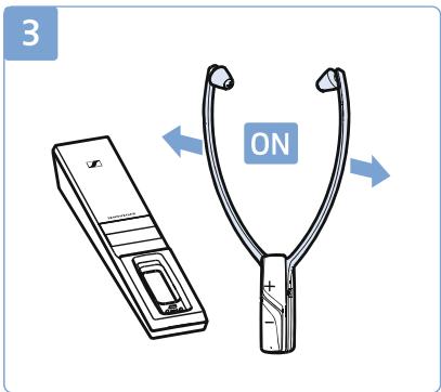 SENNHEISER RS 2000 - Appairer un ou plusieurs récepteurs stéthoscopiques avec l'émetteur - 3