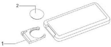 AERIAN AAC2300 - Manipulation et utilisation des piles pile de la télécommande (incluse): - 1