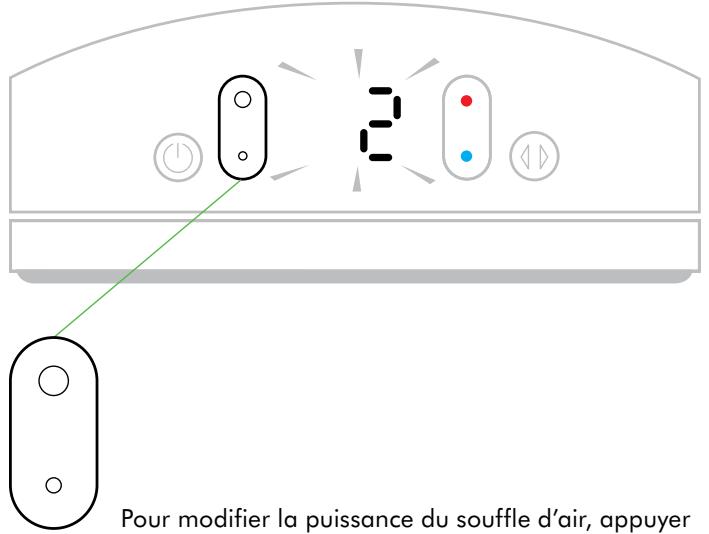 DYSON AMO5 BLACK - Commande de contrôle de la puissance du souffle d'air - 1