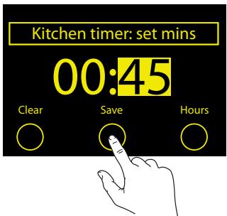DARTY PURERADIOEVOKE PLAYCOTTON WH - Pour programmer le minuteur de cuisine - 3