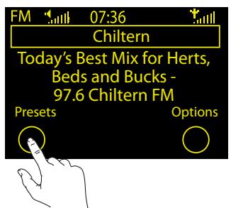 DARTY PURERADIOEVOKE PLAYCOTTON WH - Pour mémoriser en préselection une station FM - 1