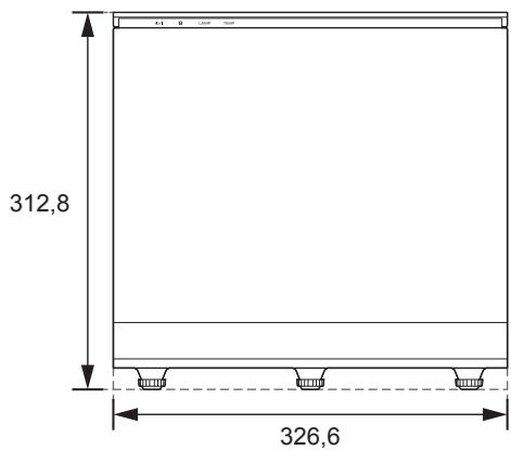 PANASONIC TX-100FP1E - ■ Dimensions extérieures - 1