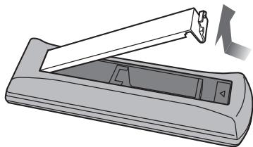 PANASONIC TX-100FP1E - Ouvrez le couvercle du logement des piles. - 1