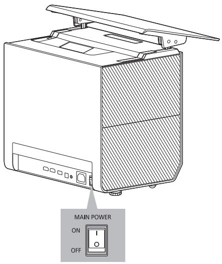 PANASONIC TX-100FP1E - Placez l'interrupteur MAIN POWER en position ON. - 1