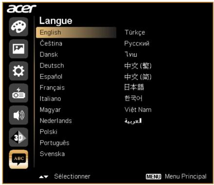 ACER P1341 - Langue - 1