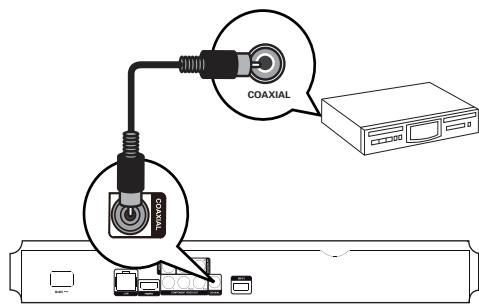 PHILIPS BDP5180 - Connexion à la prise coaxiale - 1