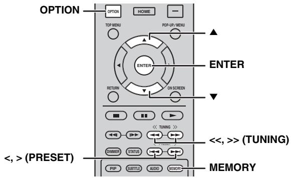 Mémorisation de stations radio 1
