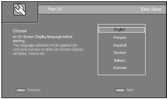 Preconfiguration à l'aide de Wizard Initial/Installation Facile 2