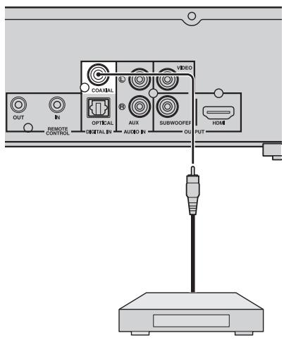 Raccordement d'un tuner TV satellite/cable 1