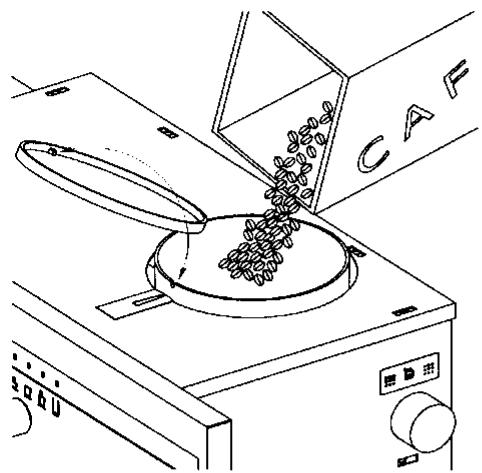 AEG PE8038A - Remplissage du recipient contenant le CAFE en GRAINS - 3