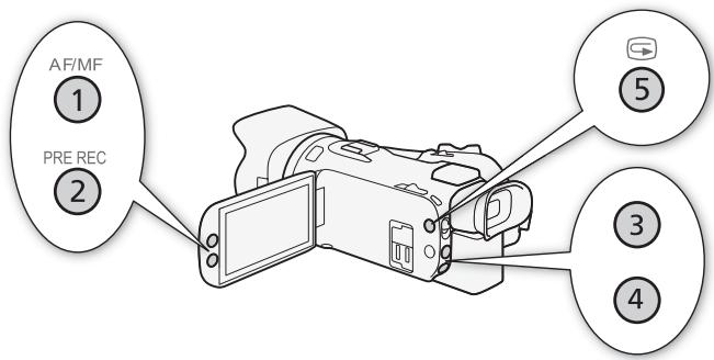 CANON LEGRIA HF G26 - Touches attribuables - 1