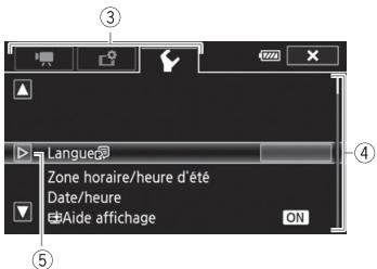 CANON LEGRIA HF G26 - Pour utiliser les commandes tactiles - 1
