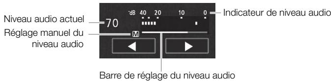 CANON LEGRIA HF G26 - Niveau d'enregistrement audio (microphone intégré/prise MIC) - 1