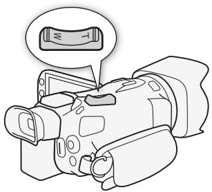CANON LEGRIA HF G26 - Pour régler la vitesse de zoom du bouton à bascule du caméscope - 1