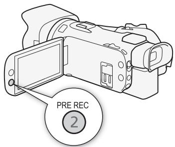CANON LEGRIA HF G26 - Appuyez sur la touche START/STOP. - 1