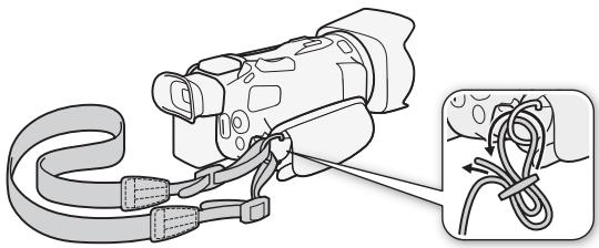 CANON LEGRIA HF G26 - Fixation d'une bandoulière optionnelle - 1